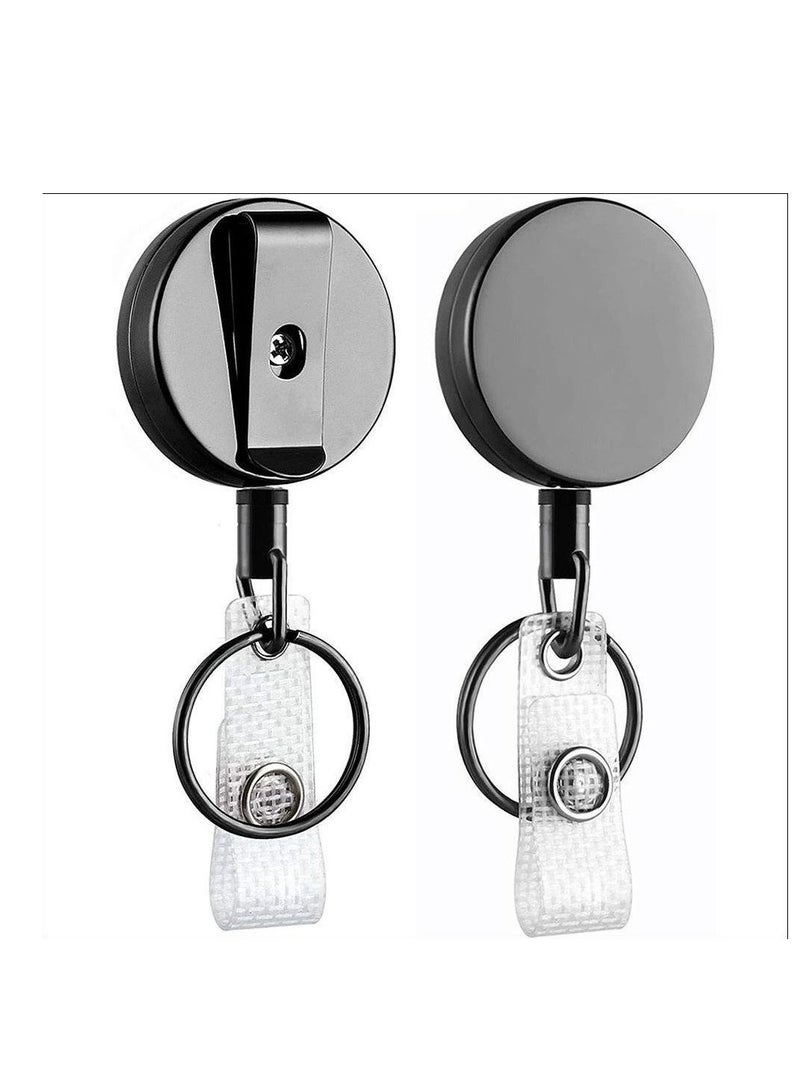 Generic Zinc Alloy Retractable Strong Easy Pull Keychain - Image 1