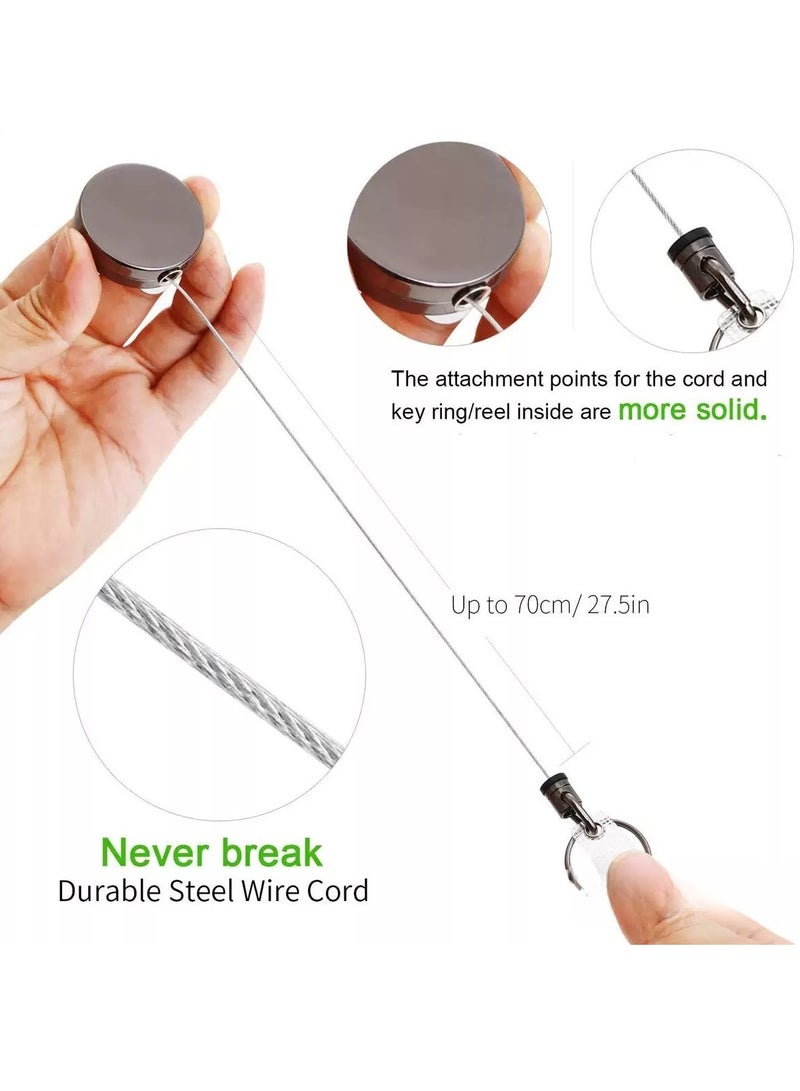 Generic Zinc Alloy Retractable Strong Easy Pull Keychain - Image 4