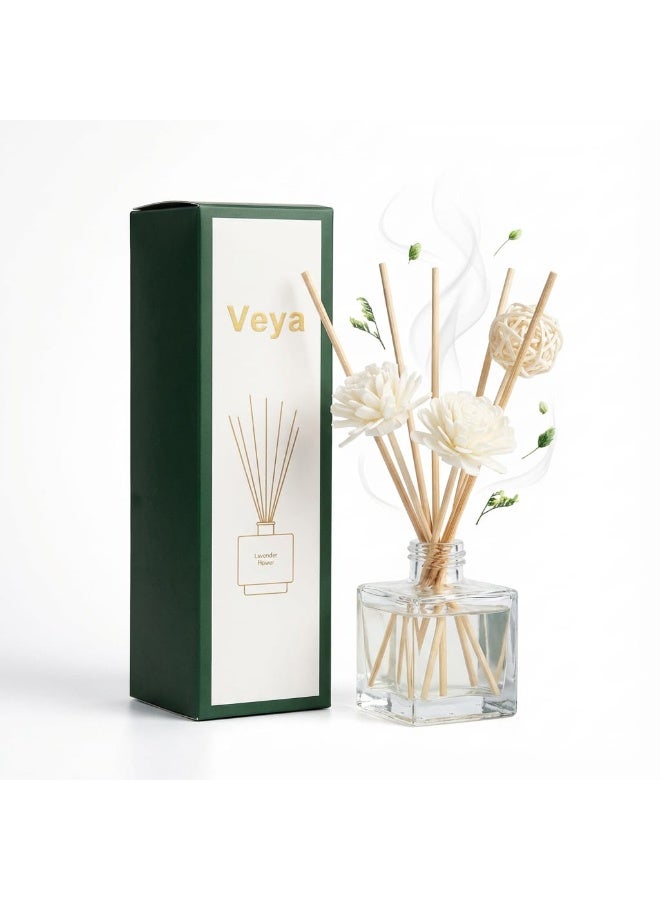 veya Via Lavender Reed Diffuser – 50ml with natural wooden reeds that gradually diffuse the fragrance - Image 4