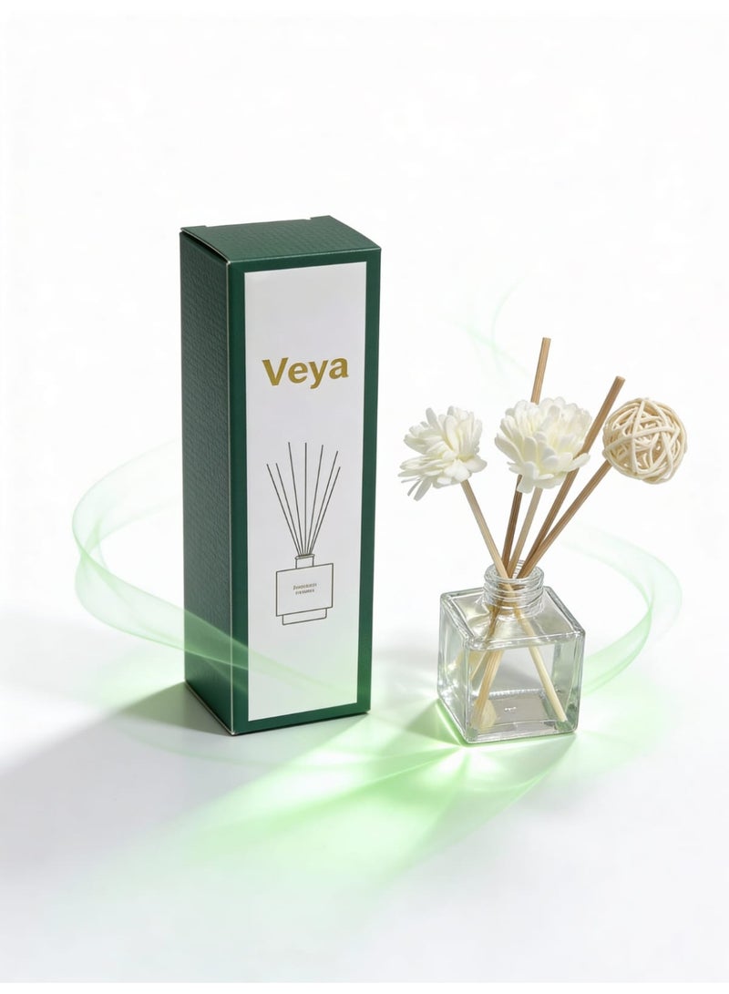 veya Via Lavender Reed Diffuser – 50ml with natural wooden reeds that gradually diffuse the fragrance - Image 5