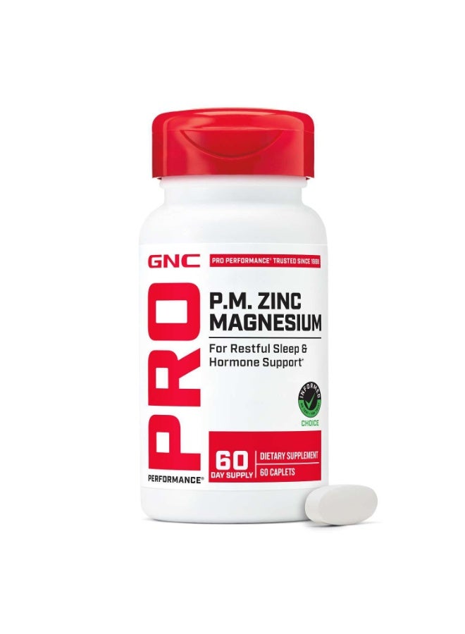 GNC Pro Performance Zinc Magnesium (60 Tablets)