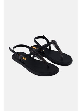 Ipanema Women Glossy Adjustable Closure Sandals, Black  - Image 1