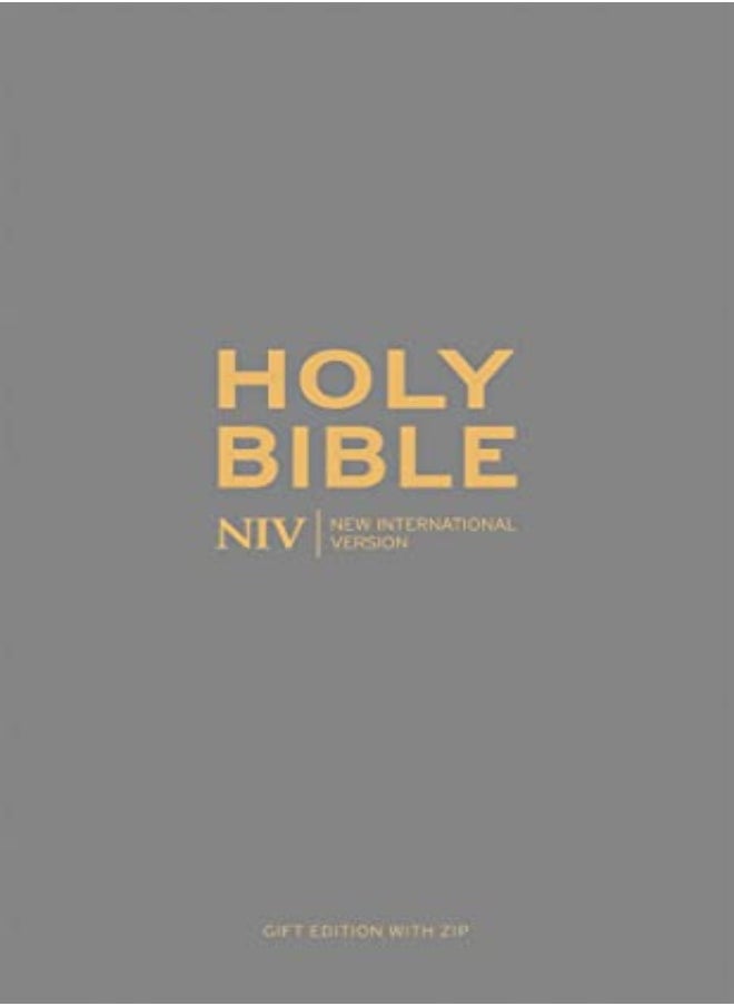 NIV Pocket Charcoal Soft-tone Bible with Zip 