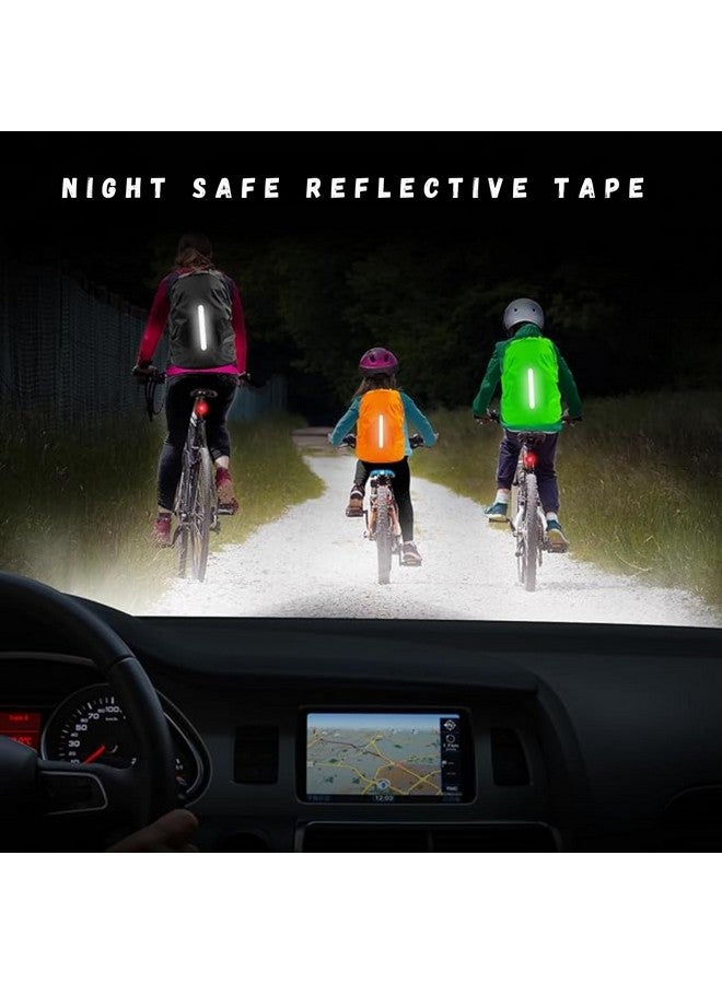 MUTMAIN Reflective Bag Cover Waterproof 40L to 50L Rain Cover for Backpack Hiking, Trekking, Camping, Dust Proof, Rubberized Material, Black (50l_blk_Reflect) - Image 3