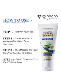 VOLAMENA WITH DEVICE Volamena Youngfeel Anti Aging Face Wash With Aloevera & Hyaluronic Acid | Anti Aging | For Women & Men 100 ml  - Image 5