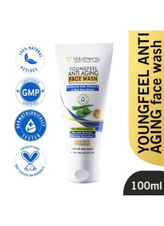 VOLAMENA WITH DEVICE Volamena Youngfeel Anti Aging Face Wash With Aloevera & Hyaluronic Acid | Anti Aging | For Women & Men 100 ml  - Image 3