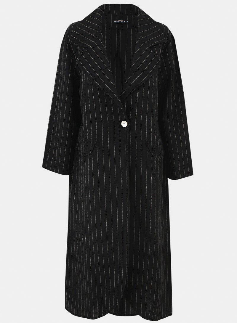 Flowy Long Linen Blazer.