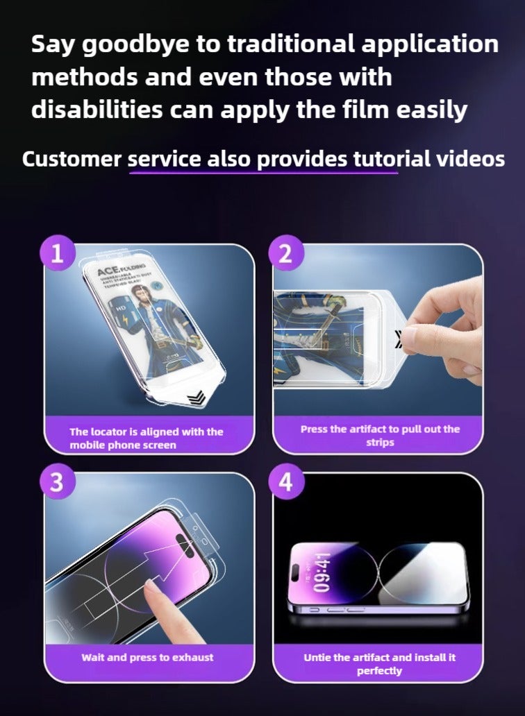 واقي شاشة لجهاز iPhone 15/16، [صلابة 9H] زجاج مقوى عالي الدقة لحماية شاشة iPhone 15/16، سهل التركيب، عبوة من قطعتين - Image 3