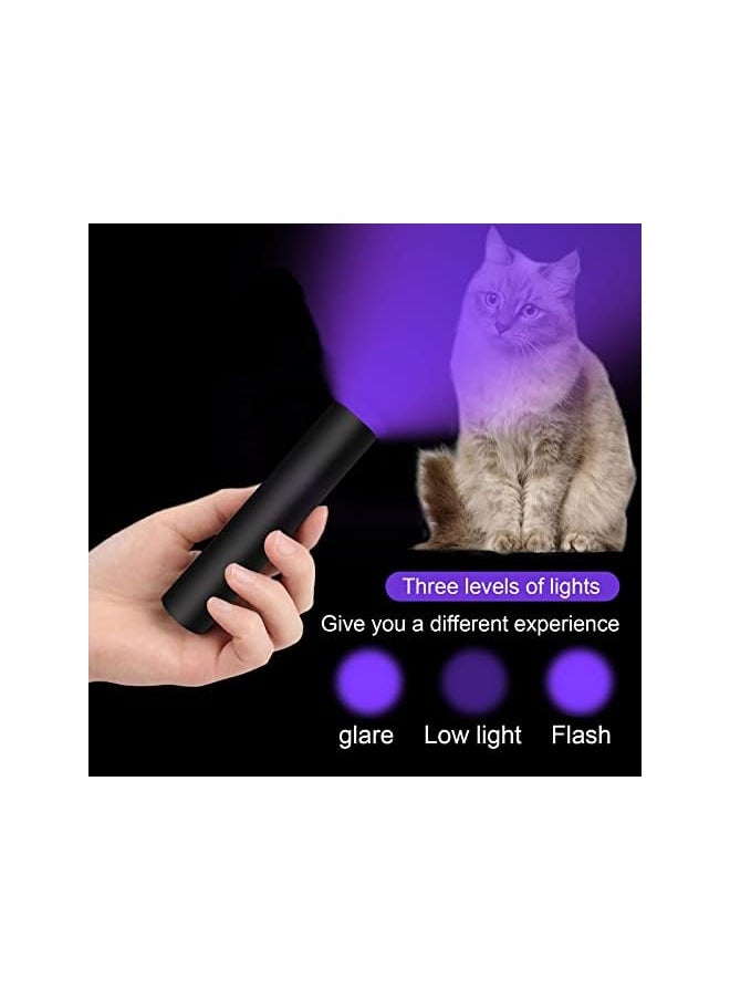 PROMASS promass 365nm Flashlight Black Light,Portable Handheld Cat Ringworm Detector lamp,for Dog Cat Care and Resin Curing (Black)  - Image 4