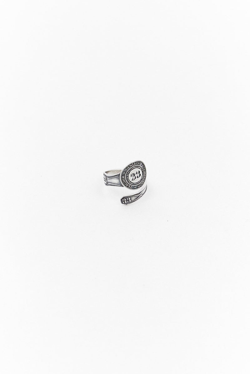 ALEX AND ANI Women Stainless Steel Spoon Ring, Silver  - Image 1