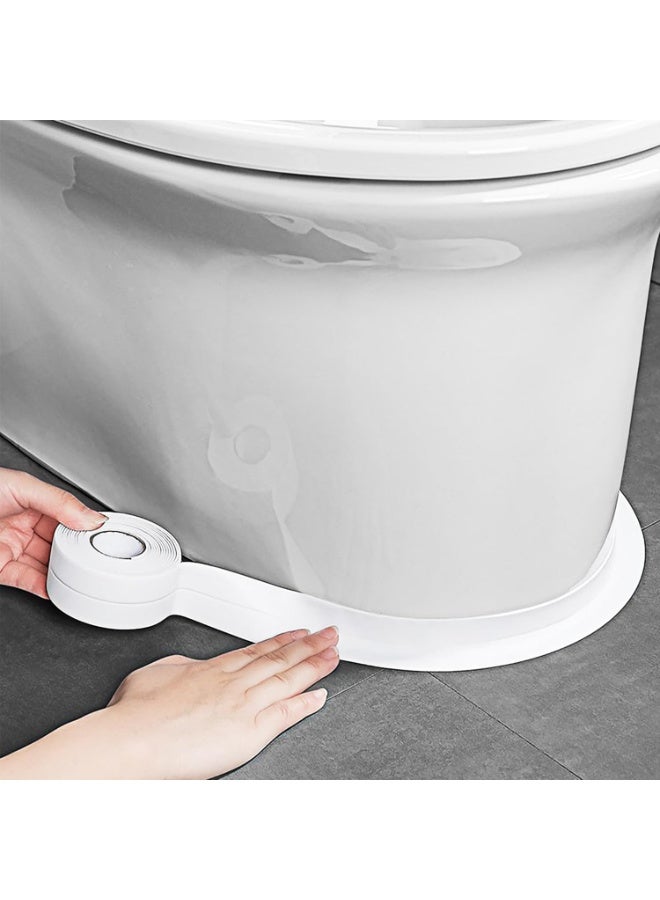 Sunspire Caulk Tape Self Adhesive,Caulking Tape for Bathroom Sealant Strip Caulk Strip,Waterproof Caulking Sealing Tape for Bathroom,Toilet,Kitchen Countertop,Bathroom,Toilet - Image 1