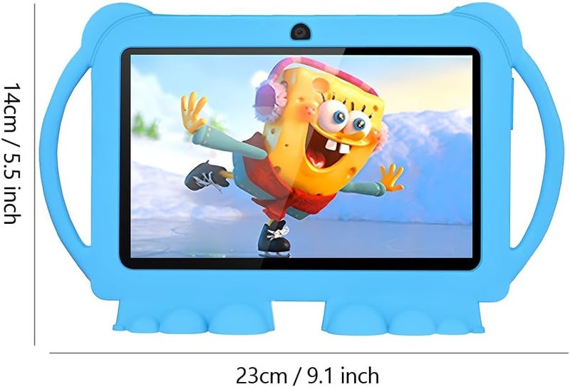 ZEKAROUL 7 inch Kids Tablet, Quad Core Android 12 2GB 32GB, Parental Control, Eye Protection, Shockproof Case, Dual Camera, WiFi, Bluetooth, Learning Tablet for Kids - K5 (Pink) - Image 2