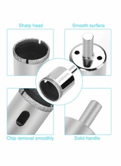 Y&D Diamond Drill Bits, Hole Saw Bit Set Kit, High Quality Glass for Bottles,Pots, Marble, Granite Stone, Tile Cutting 0.23 Inch - 2 Inch（6mm 50mm）15 Pcs  - Image 5