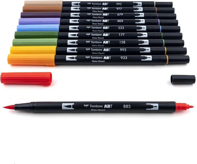 Tombow Pen Dual Brush Marker, 10-Pack, Secondary - Image 3