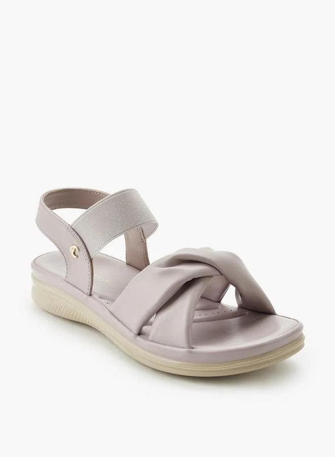 لو كونفورت Women Cross Strap Comfort Sandals