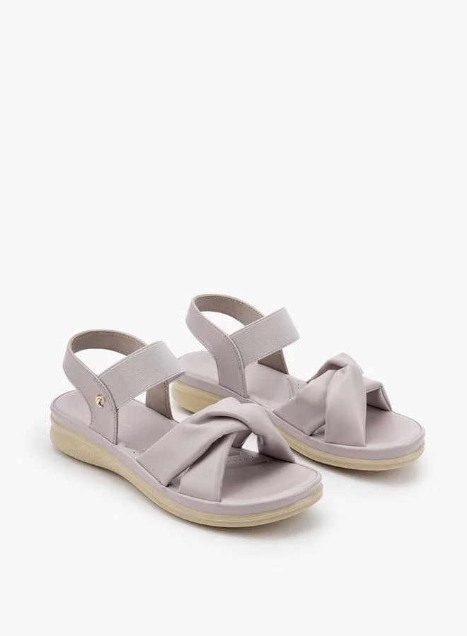 لو كونفورت Women Cross Strap Comfort Sandals