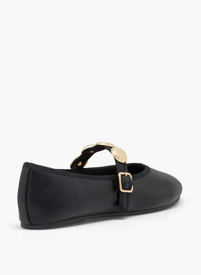 Celeste BLACK Women Embellished Mary Jane Shoes for Women | Best Price UAE