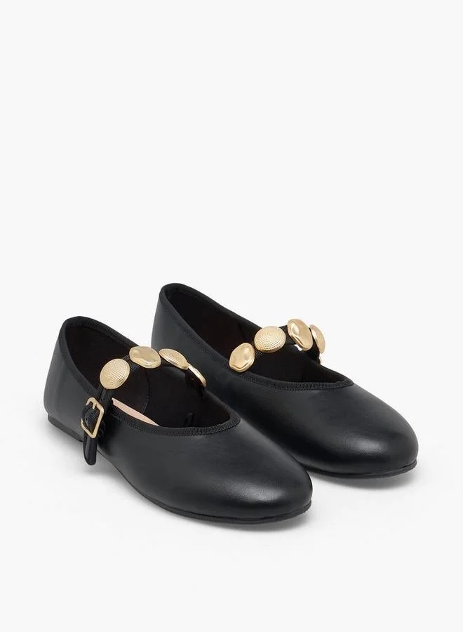 Celeste BLACK Women Embellished Mary Jane Shoes for Women | Best Price UAE