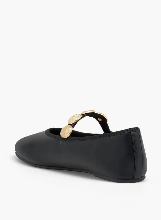Celeste BLACK Women Embellished Mary Jane Shoes for Women | Best Price UAE