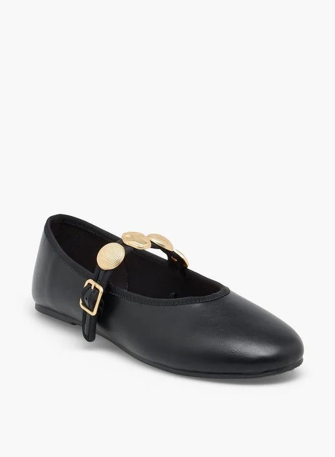 Celeste BLACK Women Embellished Mary Jane Shoes for Women | Best Price UAE