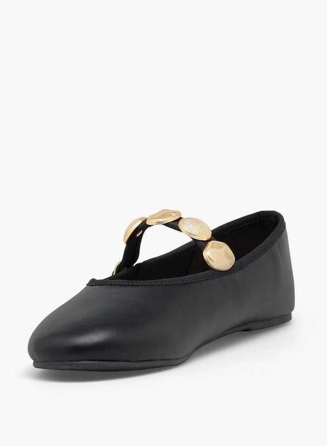 Celeste BLACK Women Embellished Mary Jane Shoes for Women | Best Price UAE