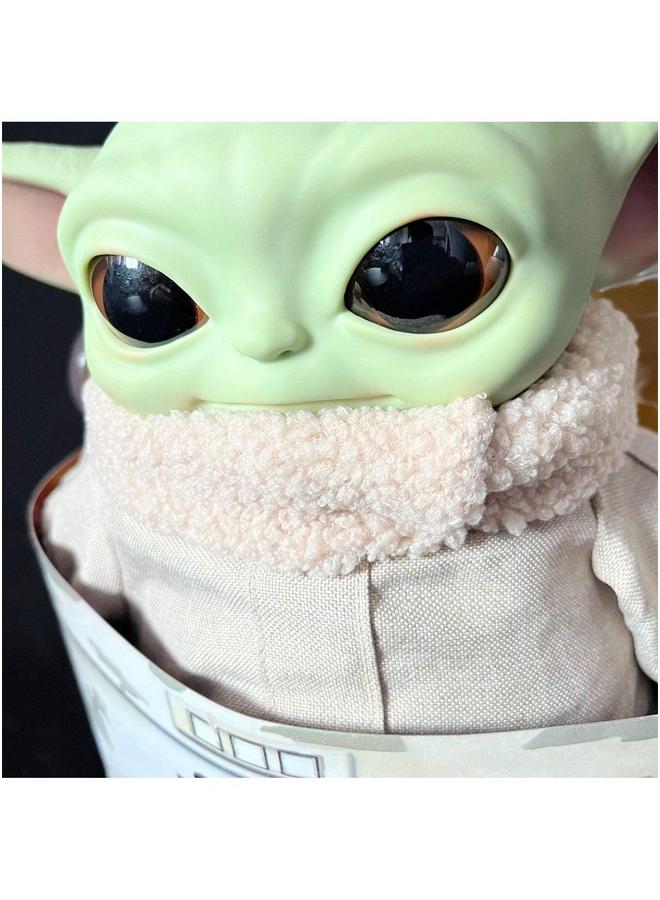 Anime Star Wars Plush Cloth Baby Yoda Hand-Made Ornaments Manda Model 28Cm - Image 2