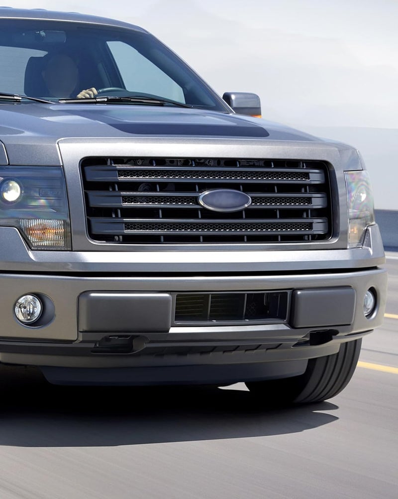 KEWISAUTO وسادات حماية المصد الأمامي لسيارة Ford F-150، أغطية إدراج المصد الأسود للجانبين الأيسر والأيمن لسيارة Ford F150 2009-2014 (قطعتان) تصميم بسيط متعدد وظائف - Image 3