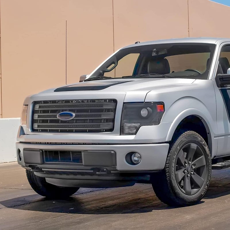 KEWISAUTO وسادات حماية المصد الأمامي لسيارة Ford F-150، أغطية إدراج المصد الأسود للجانبين الأيسر والأيمن لسيارة Ford F150 2009-2014 (قطعتان) تصميم بسيط متعدد وظائف - Image 5