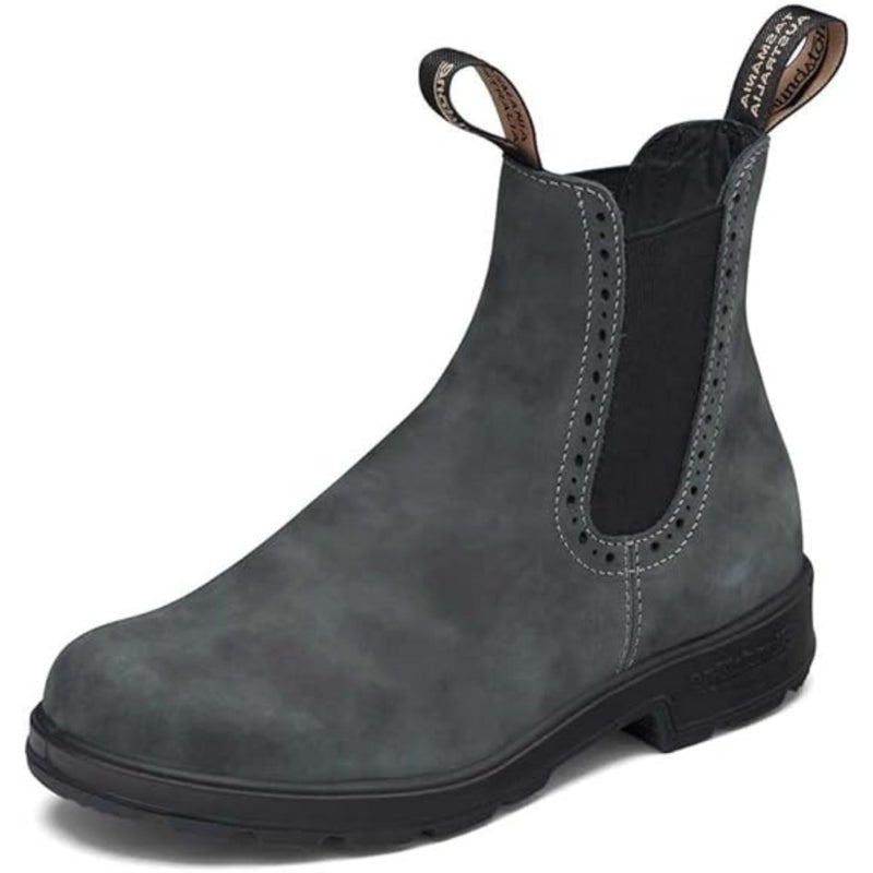 Blundstone 1630 Womens Originals High Top Chelsea Boots Water Resistant Leather Boots for Women with Shock Absorption and Removable Cushioned Footbeds Rustic Black 11 US Women 8 AU