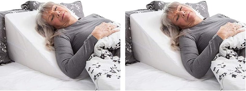 DMI وسادة دمي المائلة وسادة مثلثية مع انحدار مرتفع لآلام الرقبة والصداع والارتجاع ودعم الكتفين وآلام الظهر ودعم القدم وآلام الركبة أو متلازمة الساق غير المستقرة 24x24x12 بوصة عبوة من 2 - Image 1