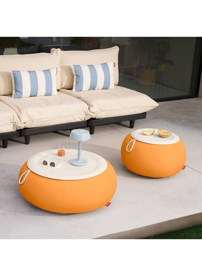 Fatboy Humpty Outdoor Round Coffee Table - Steel Tabletop, Easy-to-Inflate, Durable for Indoor & Outdoor (65 x 65 x 35 cm) (Pumpkin) - Image 3