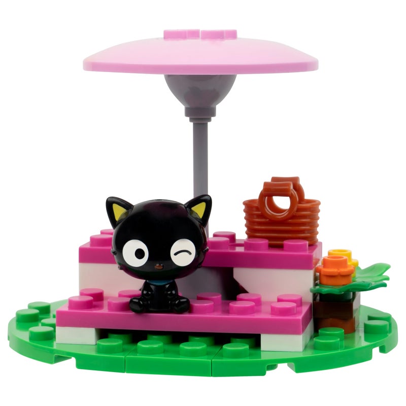 Bldr مجموعة بناء عربة الفشار من Hello Kitty وأصدقائها - شخصيات Kuromi وChococat القابلة للتشكيل - هدايا للأطفال ومعجبي Sanrio من عمر 8 سنوات فما فوق، 0129 - Image 2