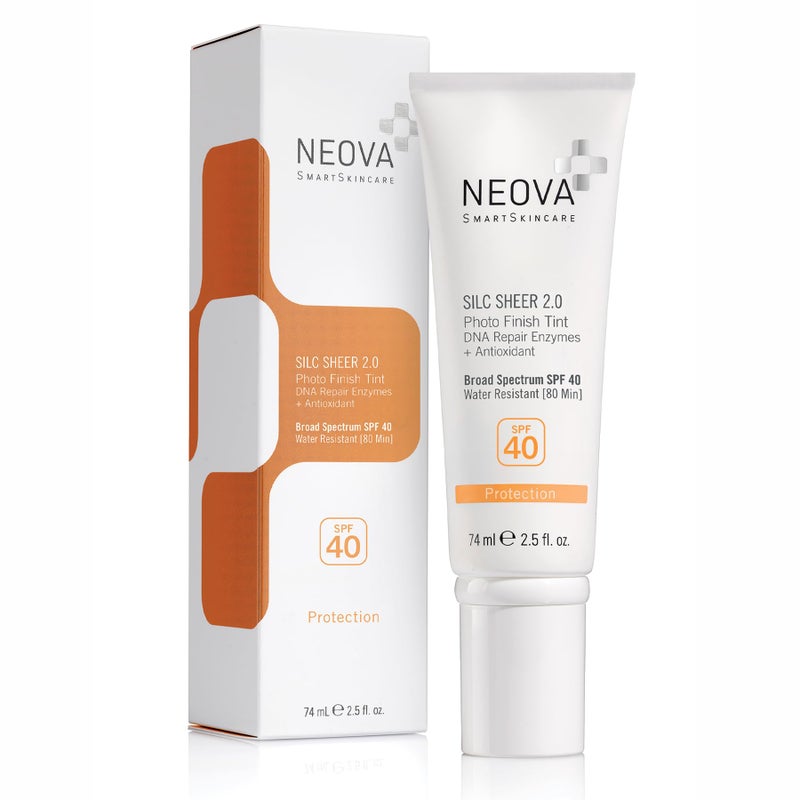 NEOVA SmartSkincare Silc Sheer 2.0 Tinted Sunscreen 2.5 fl oz | Broad Spectrum SPF 40 | Up To 80 min. Water Resistance | Oil & Fragrance Free | For All Skin Types - Image 1