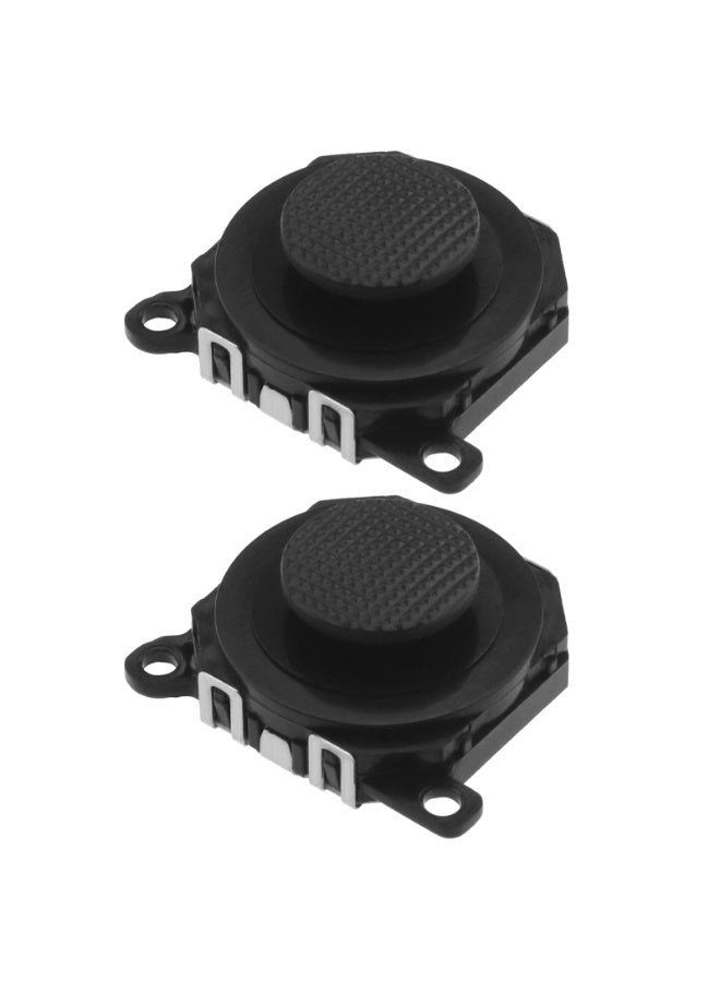 2Pcs زر تحكم تناظري بزر تحكم تناظري متوافق مع PSP 1000 ثلاثي الأبعاد زر التحكم بعصا التحكم البلاستيكية الأسود - Image 1