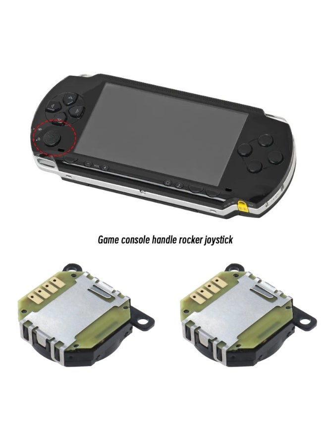 2Pcs زر تحكم تناظري بزر تحكم تناظري متوافق مع PSP 1000 ثلاثي الأبعاد زر التحكم بعصا التحكم البلاستيكية الأسود - Image 2