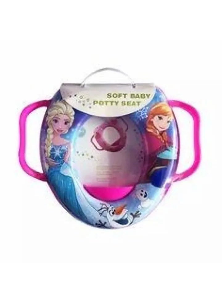 Children's toilet seat with handles, multicoloured girly design - Image 4