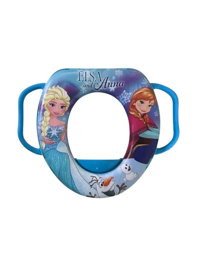Children's toilet seat with handles, multicoloured girly design - Image 1