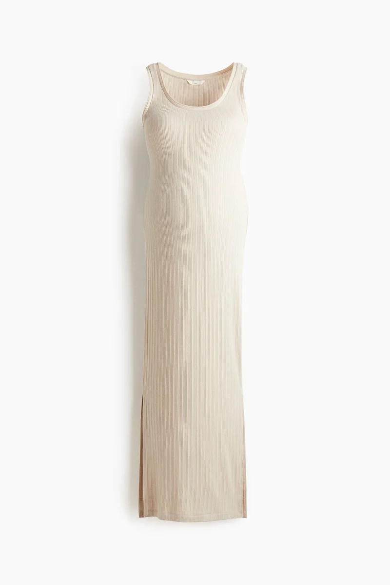 H&M  MAMA Rib-knit dress for Women | Best Price UAE