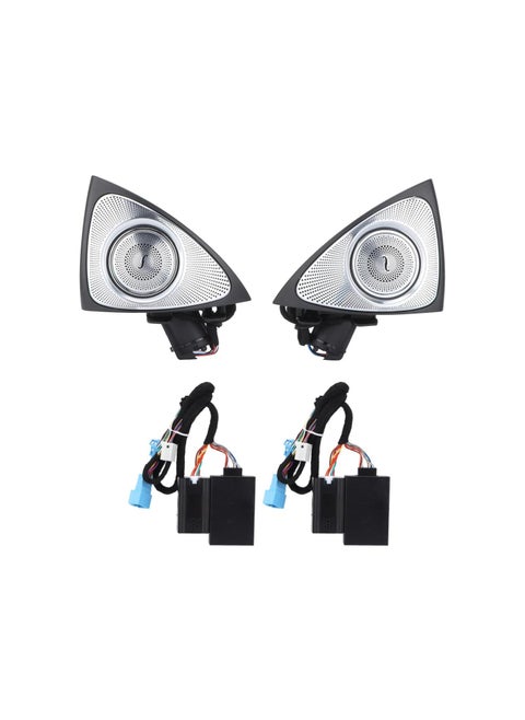 Rotating Tweeter, 64 Color 3D Rotating Speaker with LED Ambient Lighting Replacement for E?Class W213 2017?2021