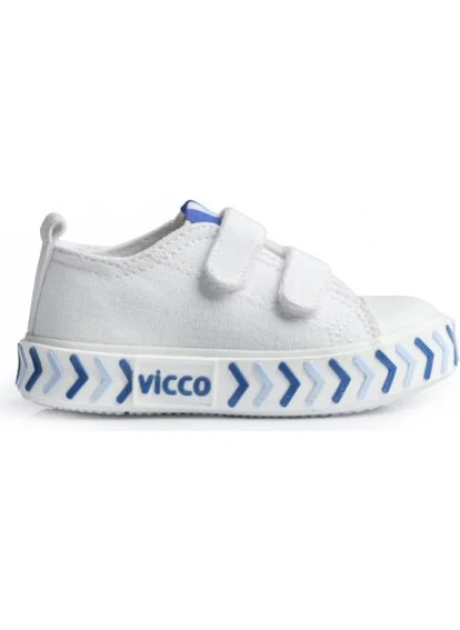 فيكو 925,P23Y,244 Timo Kids Linen Shoes White,Pink White-Blue