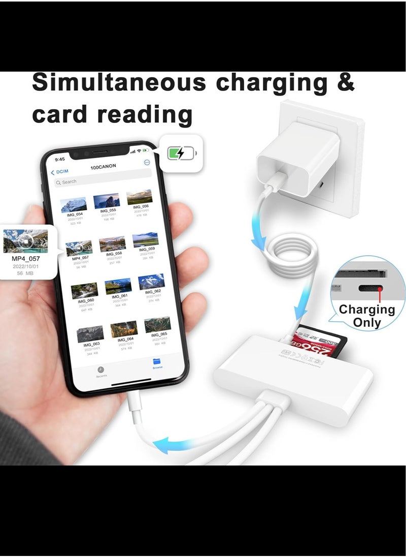 5-in-1 Memory Card Reader for iPhone, iPad, USB-C & USB-A Devices - Supports SD, Micro SD, SDHC & SDXC Cards,All-Round Camera Card Reader - pzsku/ZF6A9D6C40C8347B969B9Z/45/_/1709130440/79351caf-8f2b-461b-ac44-141c25f9913d