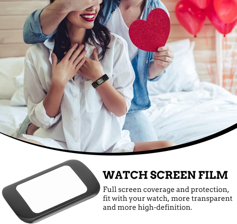 4 قطع من فيلم حماية الشاشة لساعات Charge5، يغطي الشاشة بالكامل ويحميها، مناسب للساعات الذكية، مصنوع من مادة TPU عالية الدقة ومقاومة للخدوش، متوافق مع منتج Charge5، وهو إكسسوار عملي للساعات الذكية. - Image 3