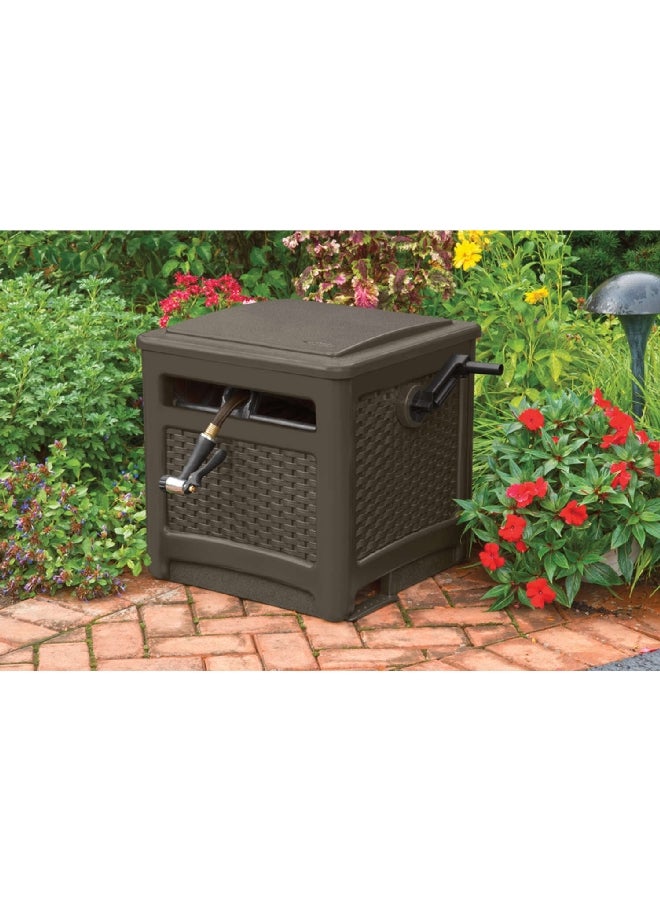 suncast Smart Trak Free Standing Hideaway Hose Reel Brown 7794290 - Image 2