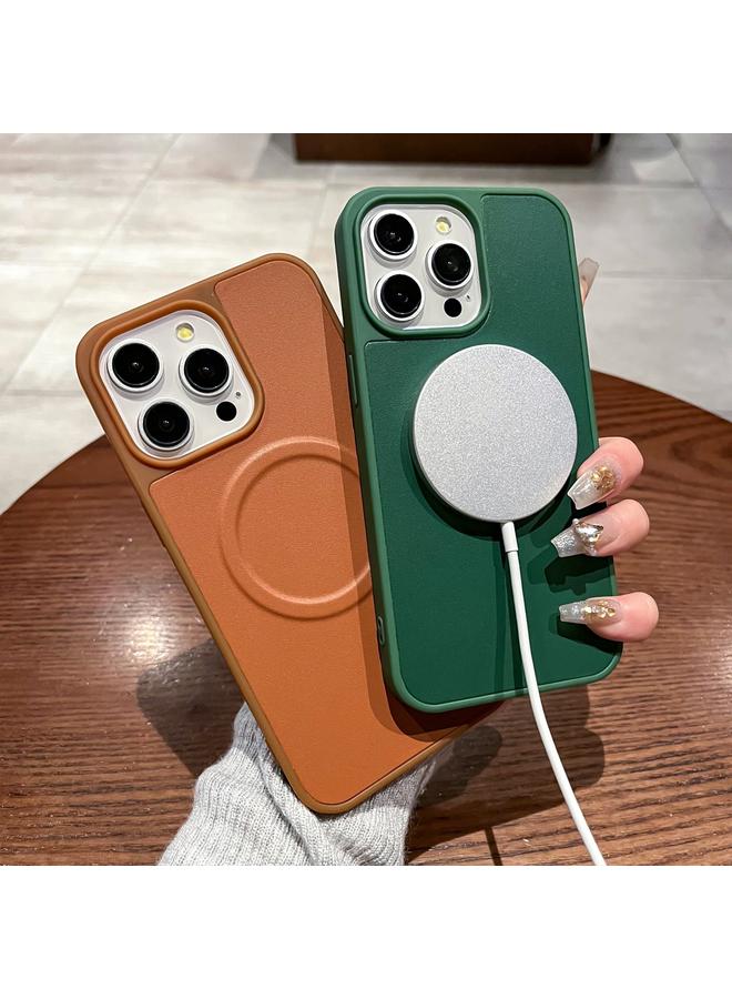 S-TOP Case For iPhone 14 Pro 2 in 1 MagSafe Magnetic Silicone Leather Phone Case - Image 3