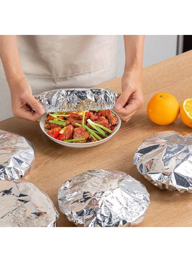 Silver foil thermal food storage covers - multi-size, flexible and easy to use (10 pieces) - Image 1
