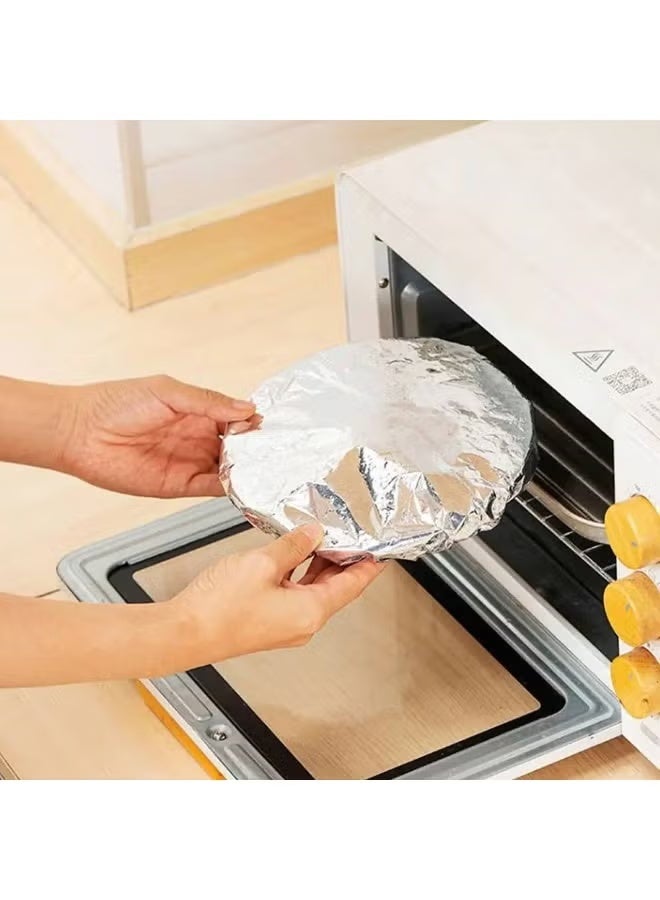 Silver foil thermal food storage covers - multi-size, flexible and easy to use (10 pieces) - Image 2