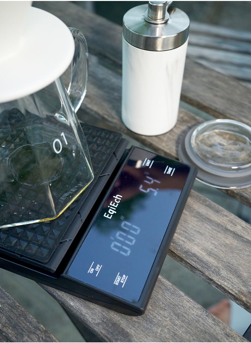 EqiEch - Mini Digital Coffee Scale(Battery Included) with Timer 3kg/0.1g Suitable for Espresso and V60 Pour Over Drip Coffee Cooking Baking Weighting - Image 1