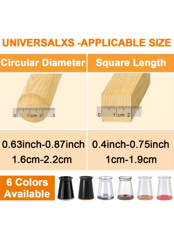 32 PCS Anti-Slip Noise-Reducing Chair Foot Covers - Felt Floor Protection Pads, Furniture Leg Protectors - Image 5