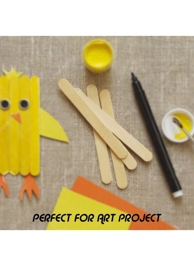 Magicfly 1000Pcs Popsicle Sticks Natural Wooden Food Grade Craft Sticks 41/2 Inch Great Bulk Ice Cream Sticks For Craft Project Home Decoration  - Image 4