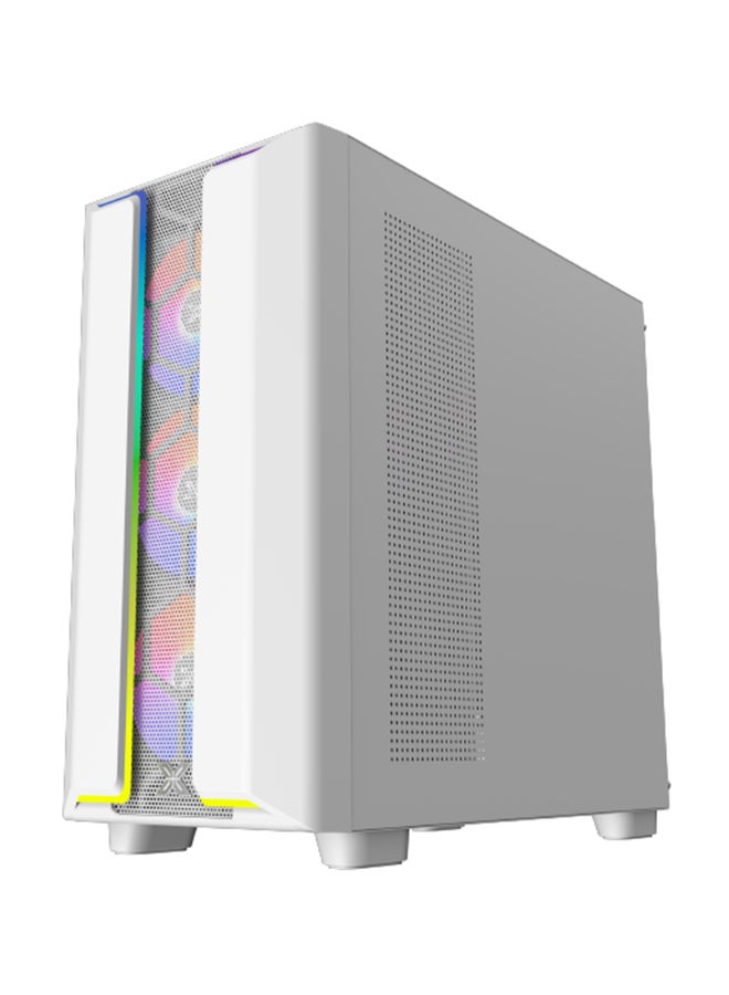 Xigmatek Gaming Y Pro Arctic Dual ARGB ATX Gaming Case, Elegant Meshed Grill Design Front Panel, Superior Airflow and Ventilation Design, Liquid Cooling Radiator up to 360mm, EN42256 White - Image 3